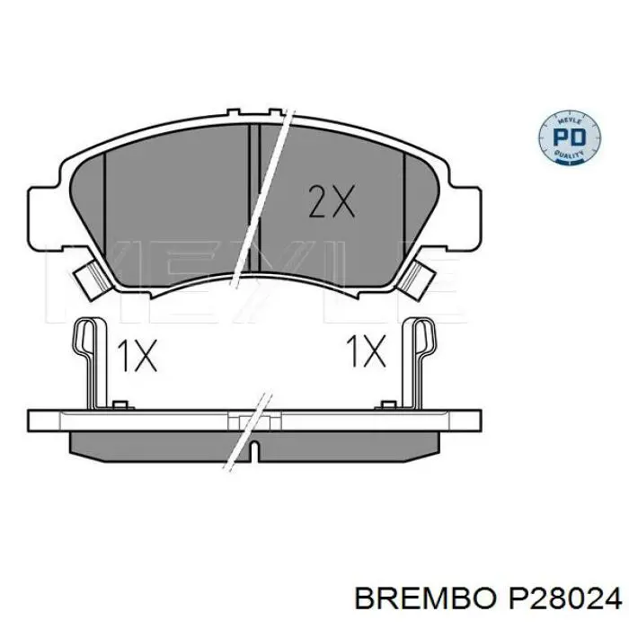 Pastillas de freno delanteras P28024 Brembo