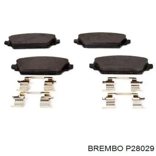 P28029 Brembo Колодки передние
