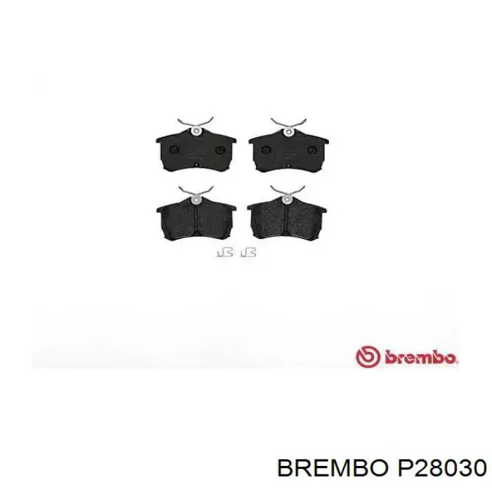 Задние тормозные колодки P28030 Brembo