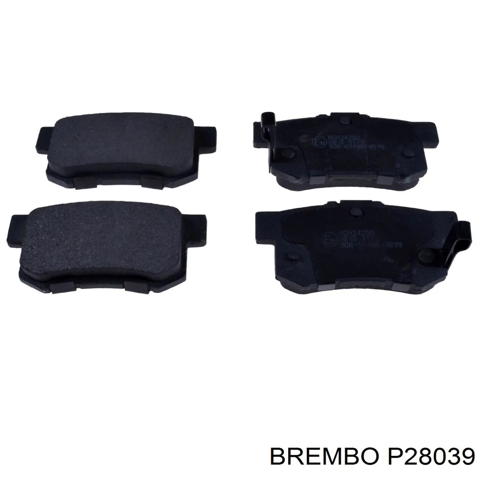 Колодки гальмові задні, дискові P28039 Brembo
