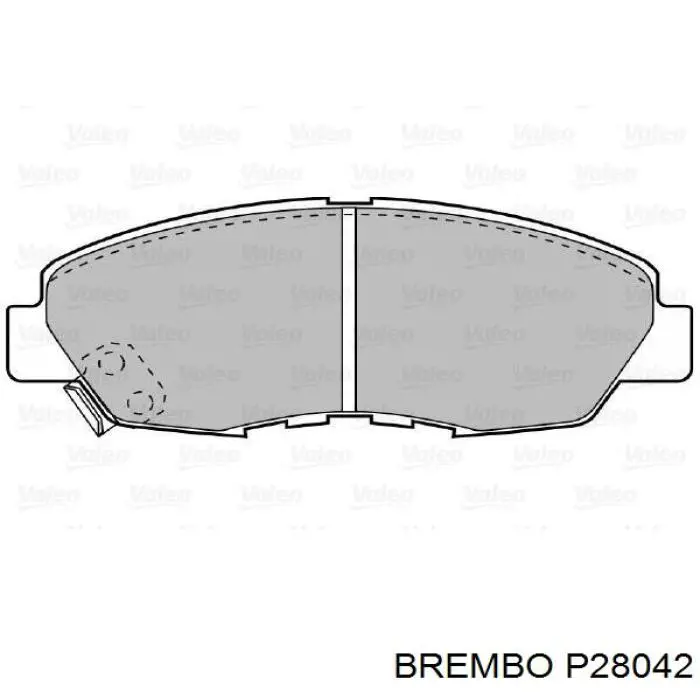 P28042 Brembo Колодки передние