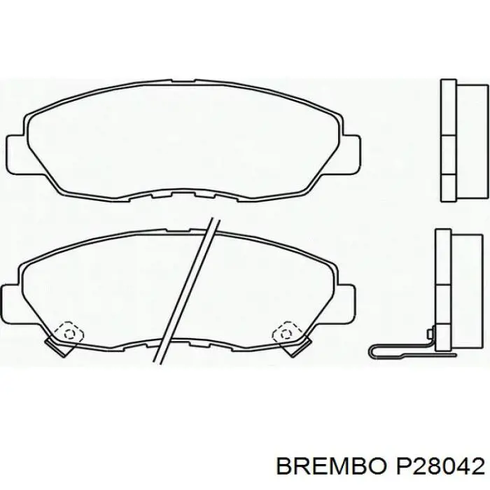 Купить P28042 Brembo Колодки тормозные