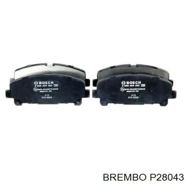 Тормозные колодки Brembo P28043