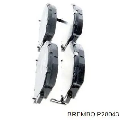 P28043 Brembo Колодки передние