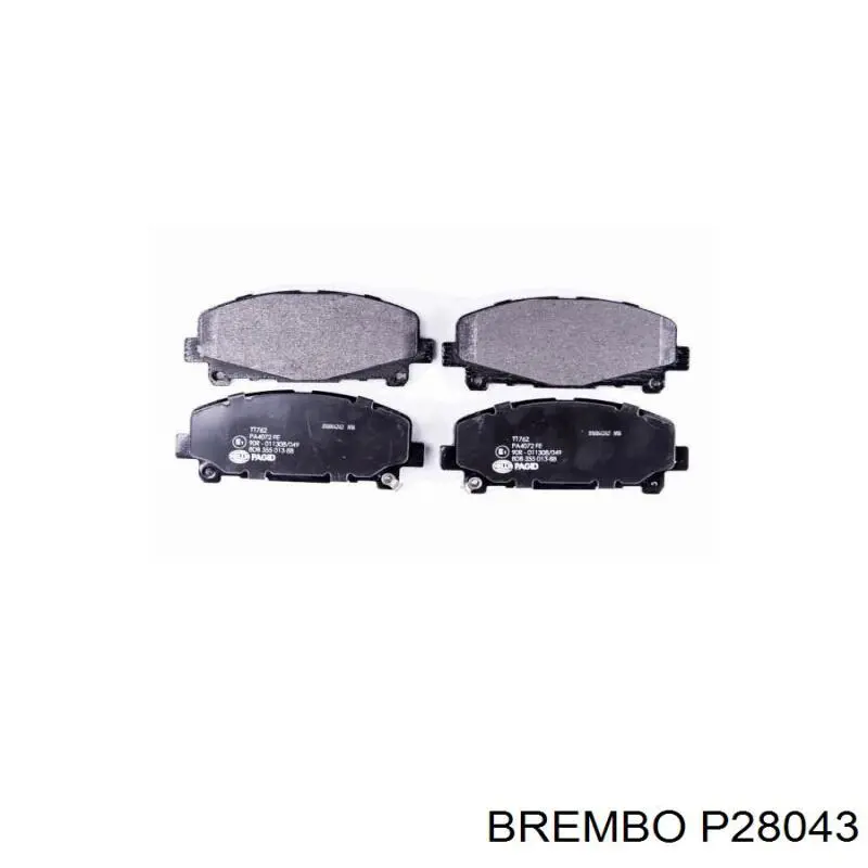 Купить P28043 Brembo Колодки тормозные