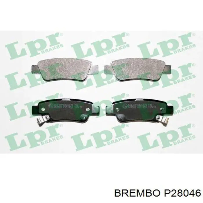 Купить P28046 Brembo Колодки тормозные задние, дисковые
