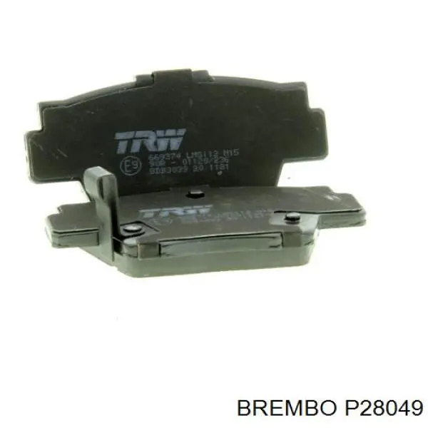 P28049 Brembo колодки тормозные передние дисковые