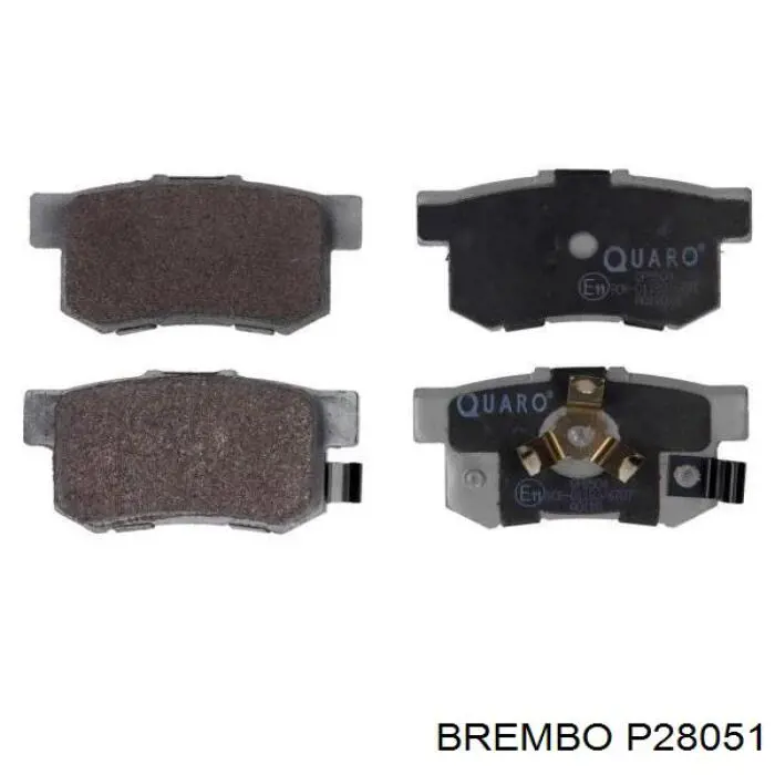 Задние тормозные колодки P28051 Brembo
