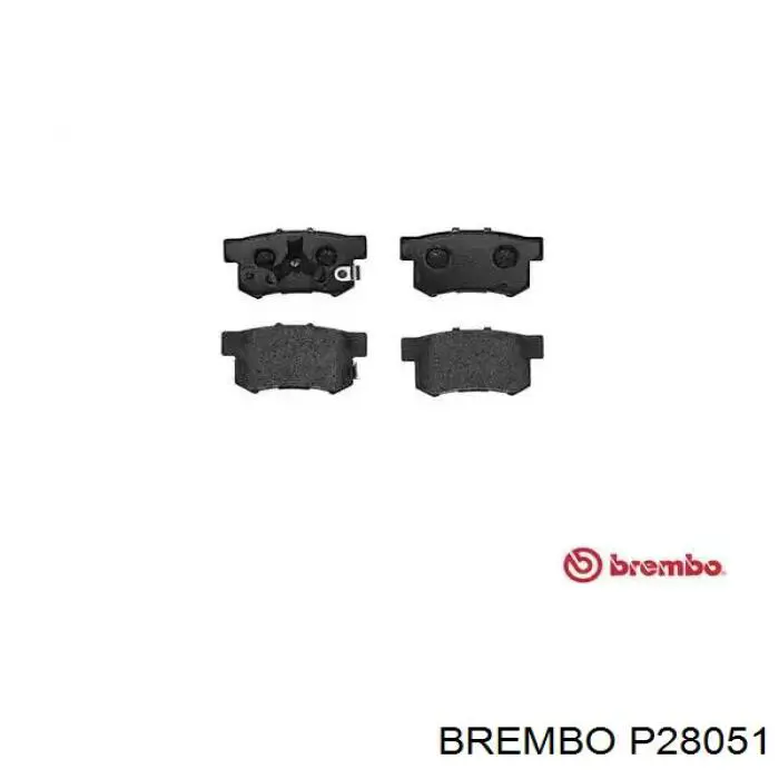 Задние тормозные колодки P28051 Brembo