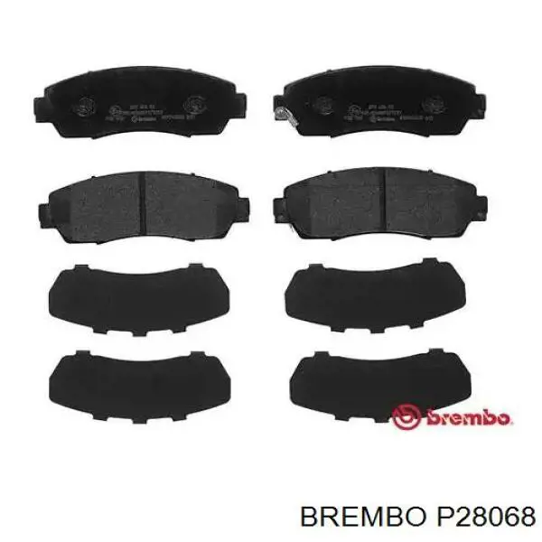P28068 Brembo sapatas do freio dianteiras de disco