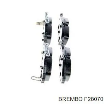 Задние дисковые колодки Brembo P28070