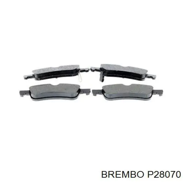 P28070 Brembo Колодки тормозные дисковые комплект