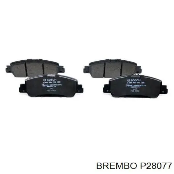 Купить P28077 Brembo Колодки тормозные