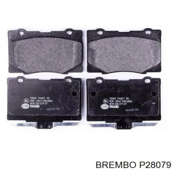 Передние тормозные колодки P28079 Brembo