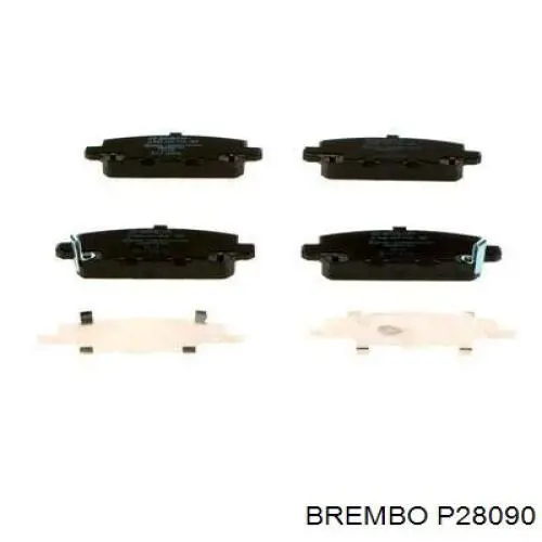 Задние дисковые колодки Brembo P28090