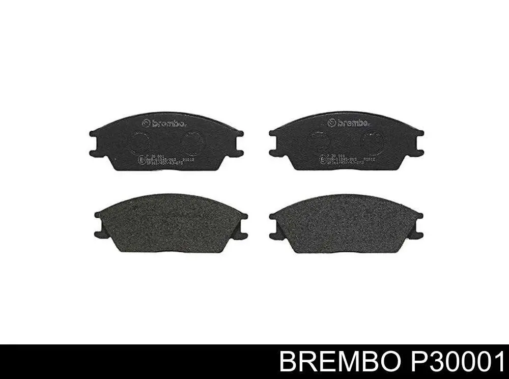 P30001 Brembo колодки тормозные передние дисковые