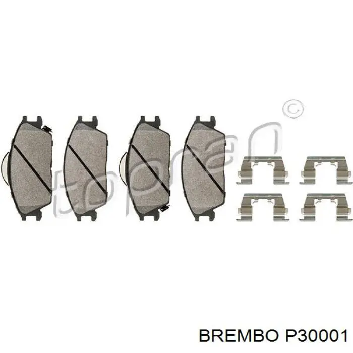 Купить P30001 Brembo Колодки тормозные