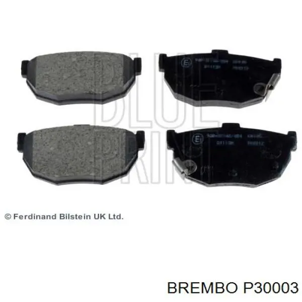 Задние тормозные колодки P30003 Brembo
