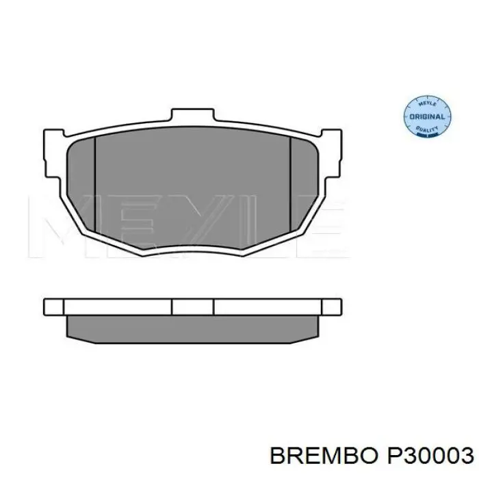 Задние дисковые колодки Brembo P30003