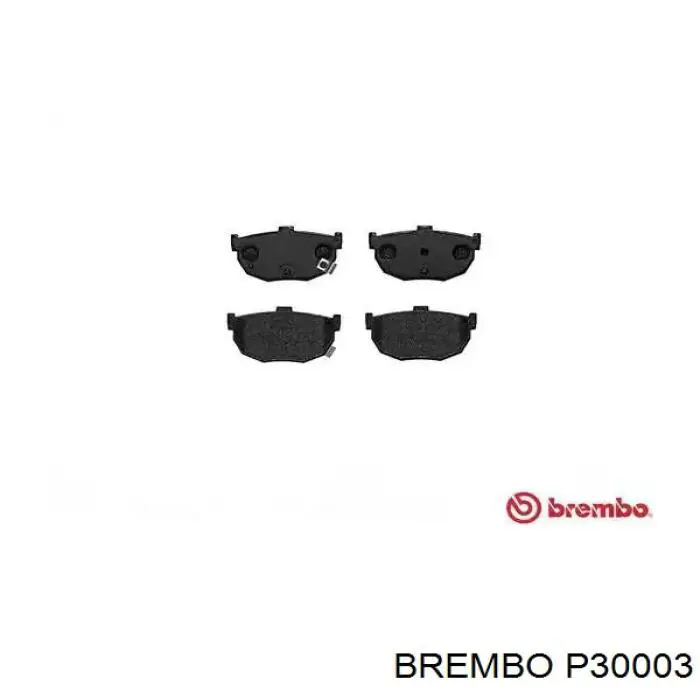 Купить P30003 Brembo Колодки тормозные задние, дисковые