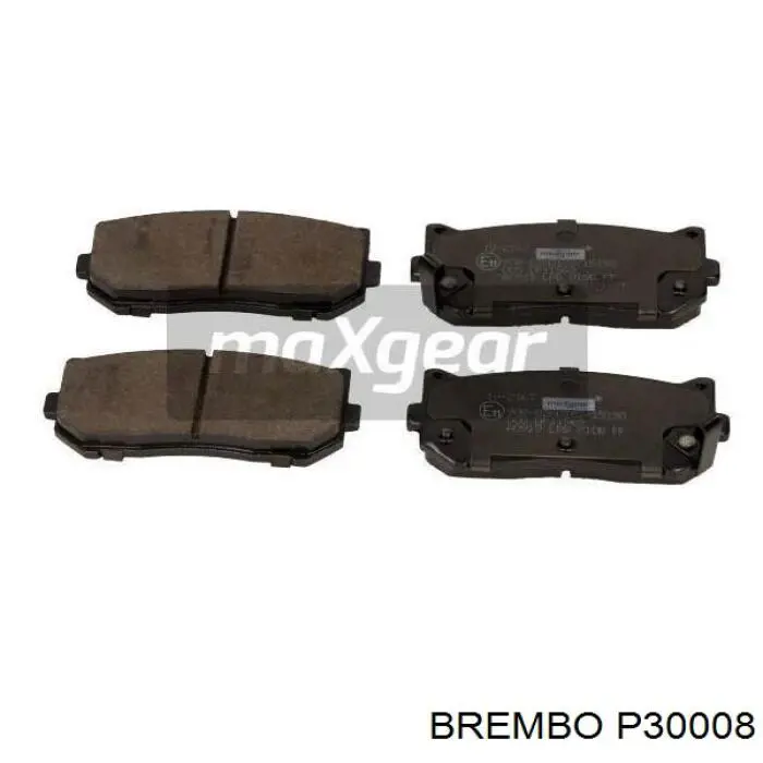 Pastillas de freno traseras P30008 Brembo