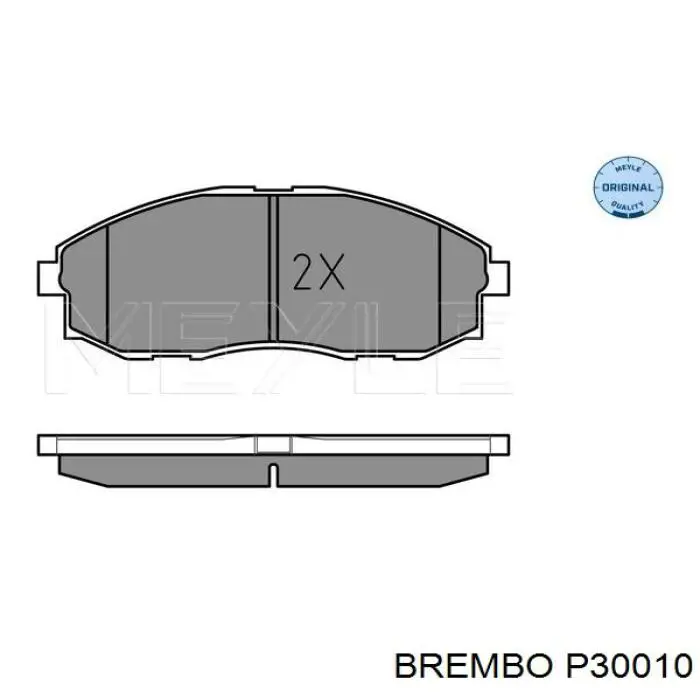 Купить P30010 Brembo Колодки тормозные