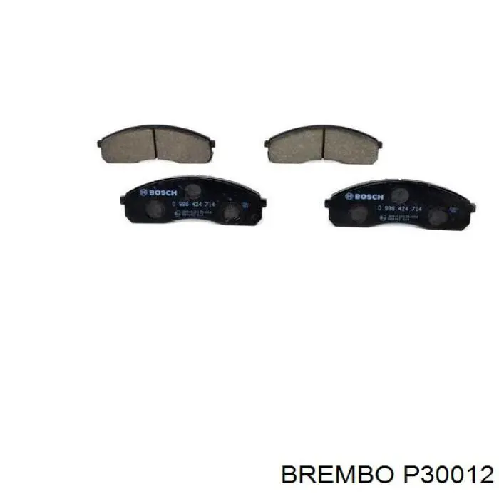 Передние тормозные колодки P30012 Brembo
