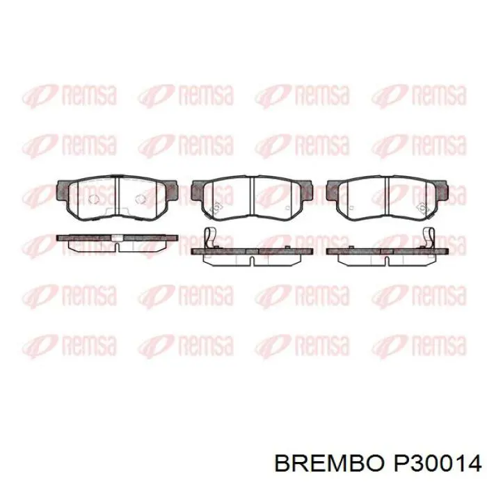 Купить P30014 Brembo Колодки тормозные задние, дисковые