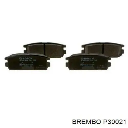 P30021 Brembo Колодки тормозные дисковые комплект