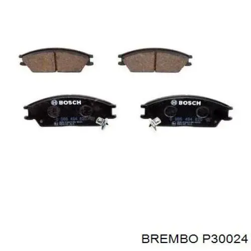 P30024 Brembo Колодки передние