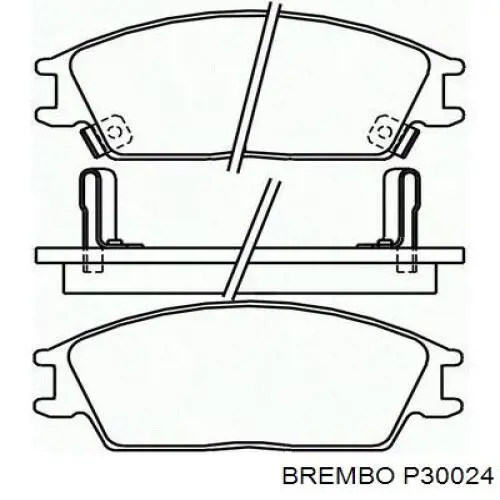 Купить P30024 Brembo Колодки тормозные