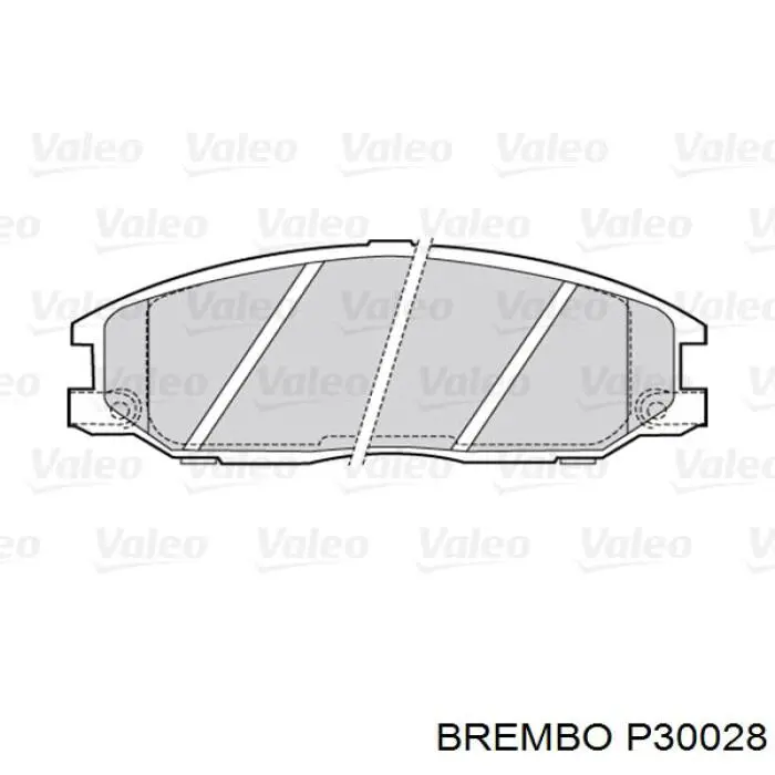 P30028 Brembo Колодки передние