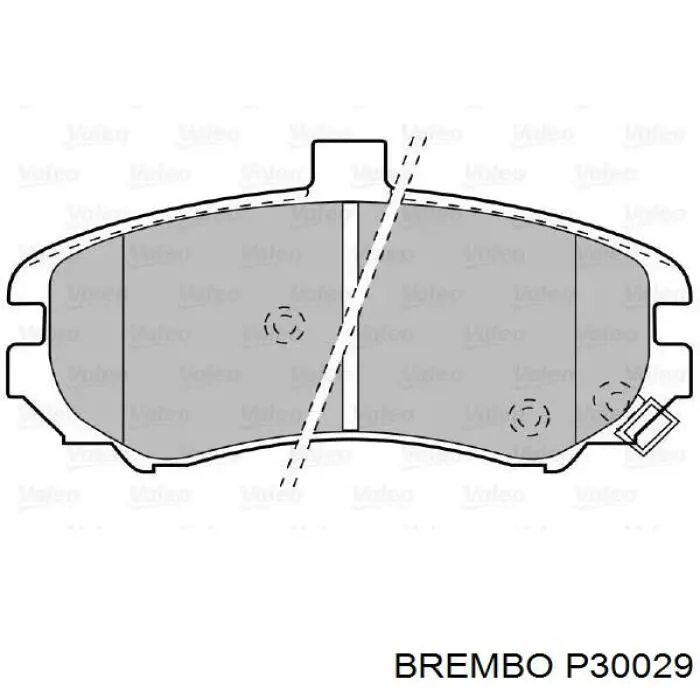 Купить P30029 Brembo Колодки тормозные