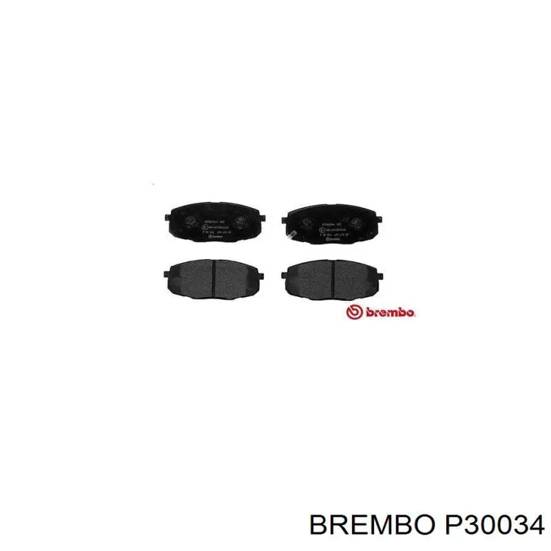 P30034 Brembo Колодки передние