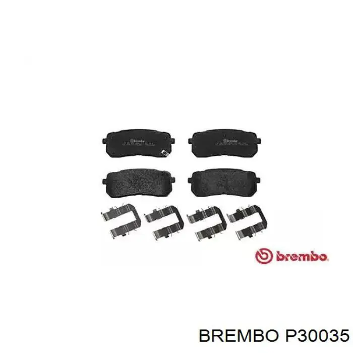 Задние тормозные колодки P30035 Brembo