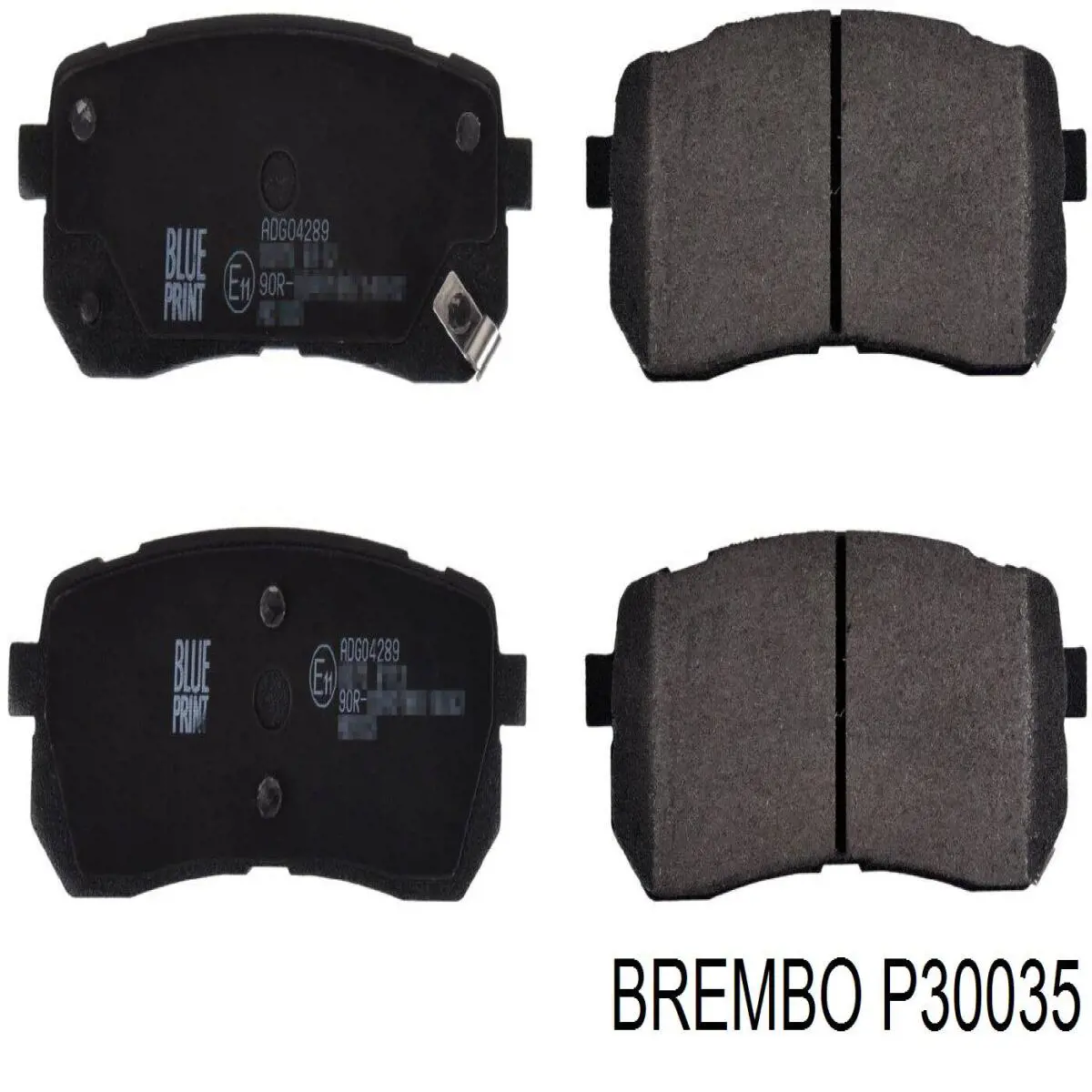 Задние дисковые колодки Brembo P30035