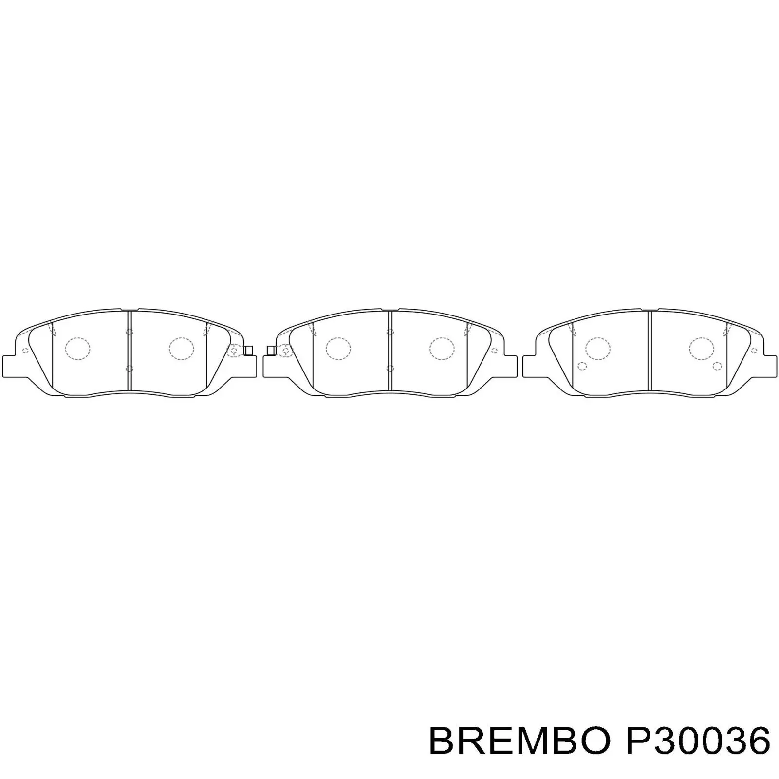 Купить P30036 Brembo Колодки тормозные