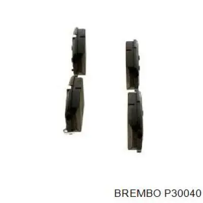 P30040 Brembo Колодки тормозные дисковые комплект