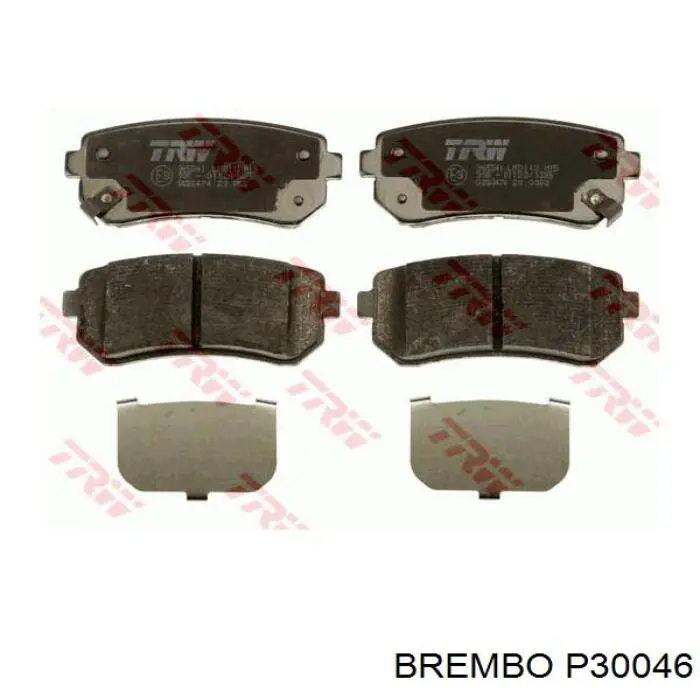Задние тормозные колодки P30046 Brembo
