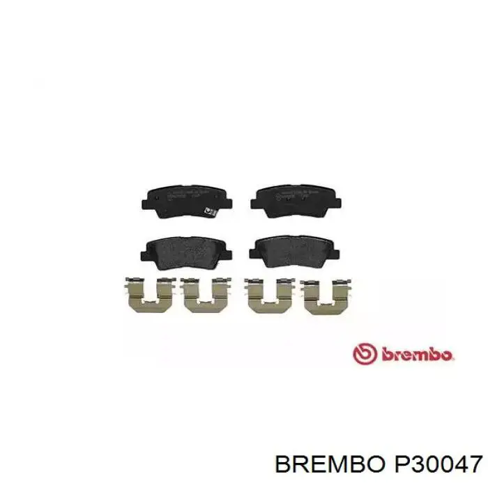 Pastillas de freno traseras P30047 Brembo
