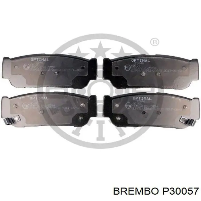 Купить P30057 Brembo Колодки тормозные задние, дисковые
