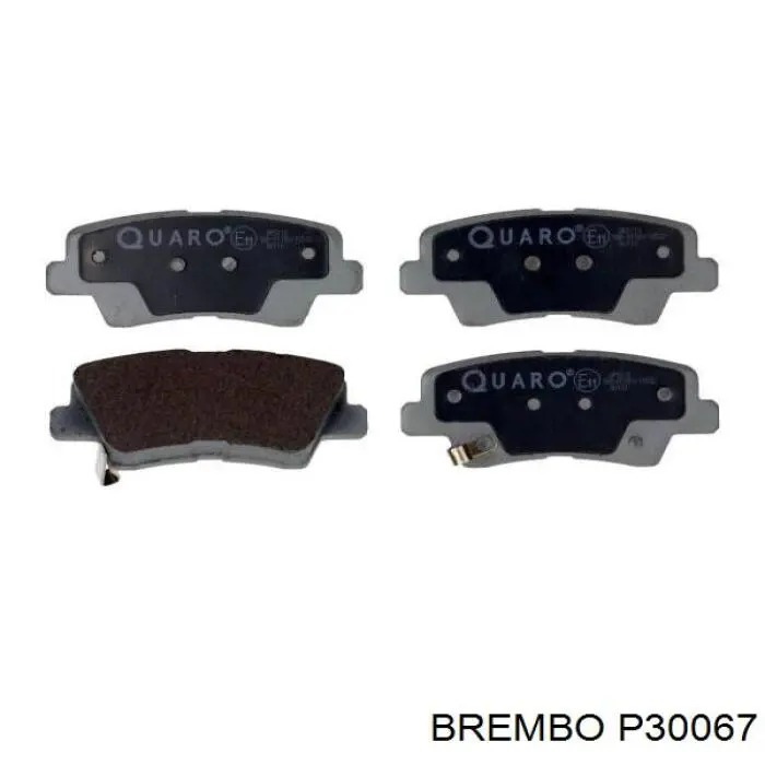 Купить P30067 Brembo Колодки тормозные задние, дисковые