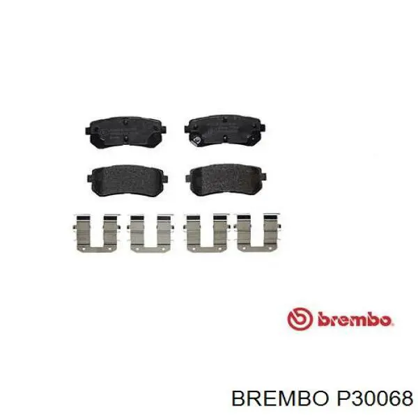 Pastillas de freno traseras P30068 Brembo