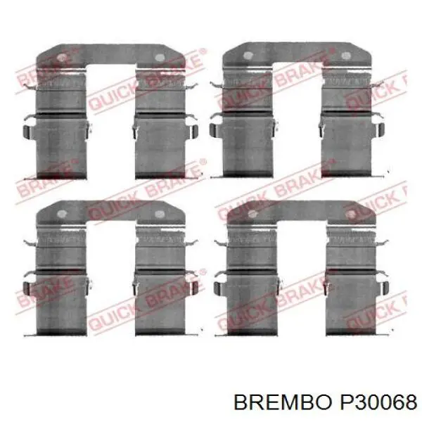 Задние тормозные колодки P30068 Brembo
