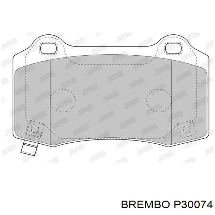 Задние тормозные колодки P30074 Brembo