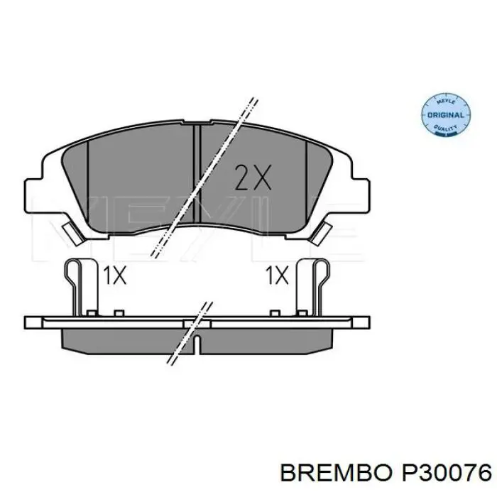 Колодки Brembo P30076 цена, от 28.75 USD