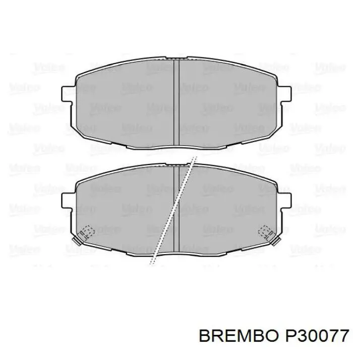 Тормозные колодки Brembo P30077