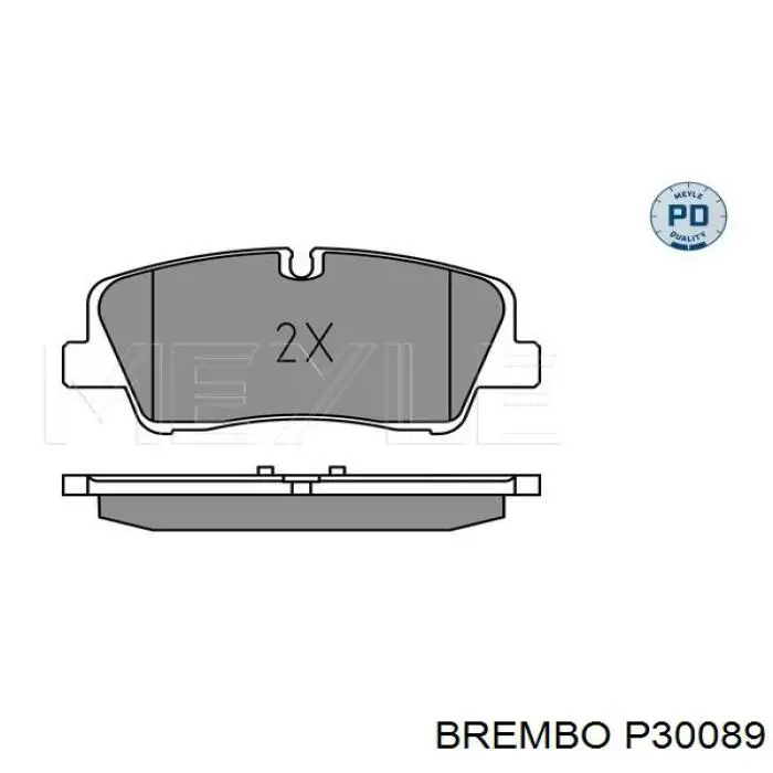 Купить P30089 Brembo Колодки тормозные задние, дисковые