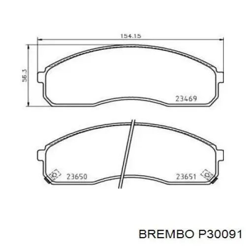  P30091 Brembo