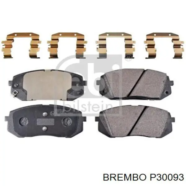 Купить P30093 Brembo Колодки тормозные
